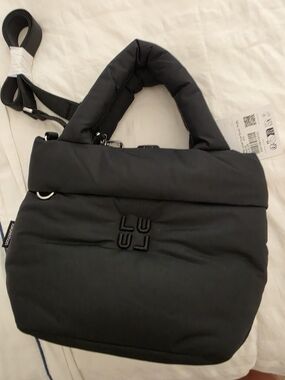 lululemon athletica Black Quilted Tote with Interior Logo